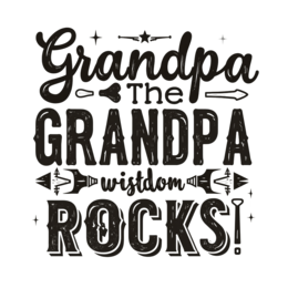 grandpa wisdom SVG PNG design with bold lettering