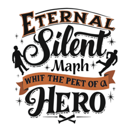 typography hero SVG PNG design with bold lettering