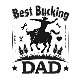 dad bucking cowboy shirt SVG PNG design with bold lettering
