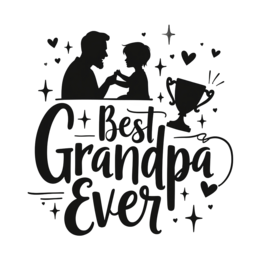 best grandpa ever SVG PNG design with bold lettering