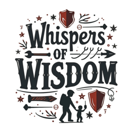whispers wisdom SVG PNG design with bold lettering