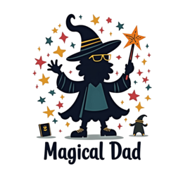 magical dad wizard shirt SVG PNG design