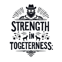strength in togetherness SVG PNG design with bold lettering