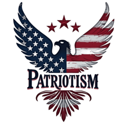 patrotism eagle SVG PNG design with bold lettering