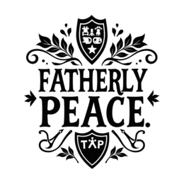 day quotes fatherly peace floral SVG PNG design with bold lettering, black and white floral elements
