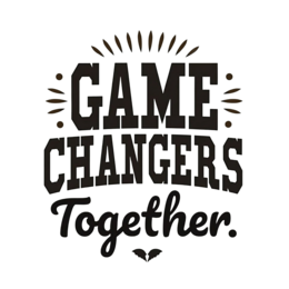game changers together SVG PNG design with bold lettering, an uplifting message