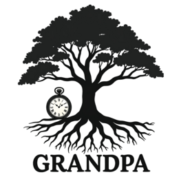family tree time SVG PNG design with bold lettering