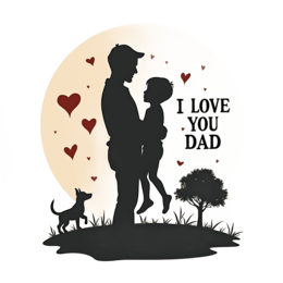 father son dog SVG PNG design