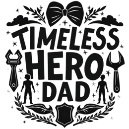 timeless hero SVG PNG design with bold lettering