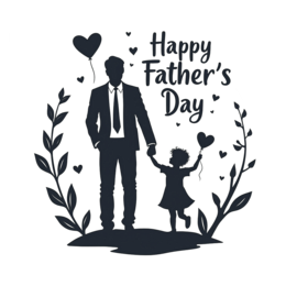 day father child balloon SVG PNG design
