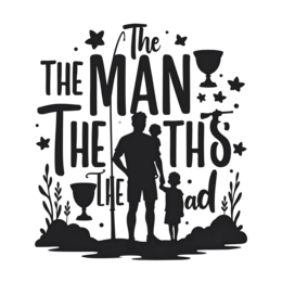 father silhouette SVG PNG design with bold lettering, an uplifting message