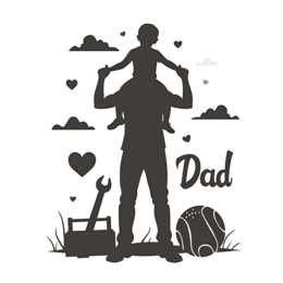dad love shirt SVG PNG design