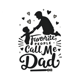 favorite callme dad SVG PNG design with bold lettering