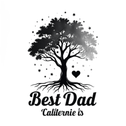 father's day bestdad tree love SVG PNG design with bold lettering