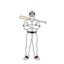 baseball player bat shirt SVG PNG design