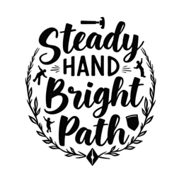 quotes hand path wreath SVG PNG design with bold lettering, black and white floral elements