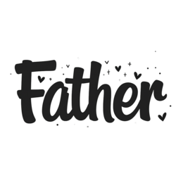 fathers day quotes SVG PNG design with hand-drawn style, bold lettering