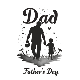 fathersday dad child SVG PNG design with bold lettering