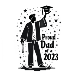 graduation dad shirt SVG PNG design with hand-drawn style, bold lettering