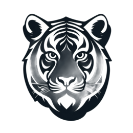tiger head SVG PNG design with clean design elements