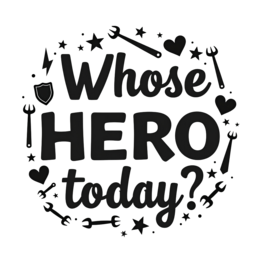 quotes hero SVG PNG design with bold lettering