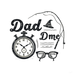 day clock fishing shirt SVG PNG design with bold lettering