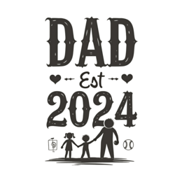 father children baseball SVG PNG design with bold lettering