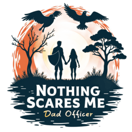silhouette nature SVG PNG design with bold lettering