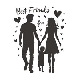 love family SVG PNG design with bold lettering