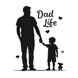 dad life silhouette shirt SVG PNG design