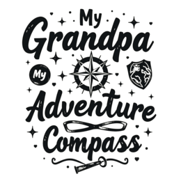 quote adventure compass SVG PNG design with bold lettering