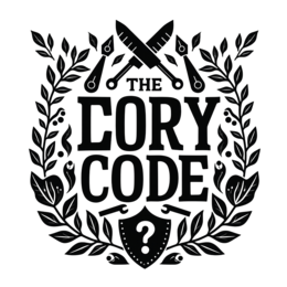logo SVG PNG design with bold lettering, black and white floral elements