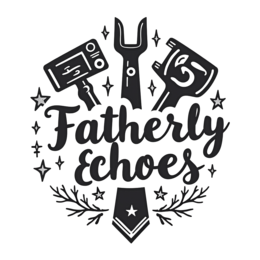 fatherly echoes tools SVG PNG design with hand-drawn style, bold lettering