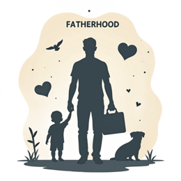 fatherhood connection butterfly SVG PNG design with clean design elements