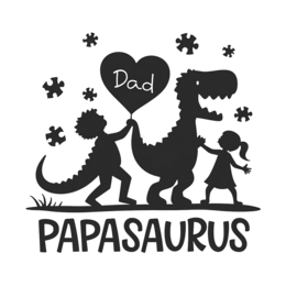 father dinosaur SVG PNG design with bold lettering