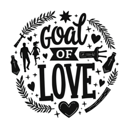 love goal SVG PNG design with bold lettering