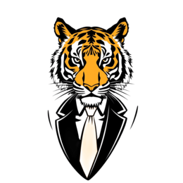 fashion tiger SVG PNG design with clean design elements
