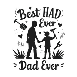 father's day best had dad SVG PNG design with bold lettering