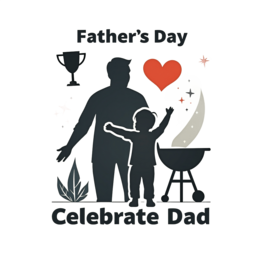celebrate dad family SVG PNG design with bold lettering
