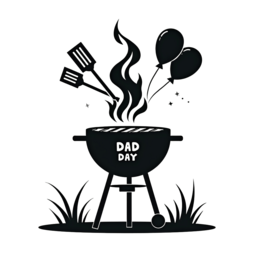 dad grill balloons shirt SVG PNG design