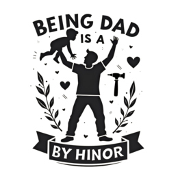 dad blackwhite shirt SVG PNG design with bold lettering, black and cream floral elements