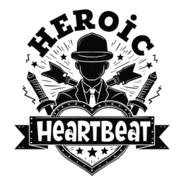 heroic illustration SVG PNG design with bold lettering
