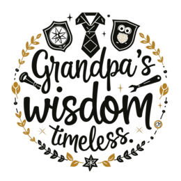 quotes grandpa wisdom SVG PNG design with bold lettering