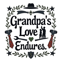 grandpas love SVG PNG design with bold lettering