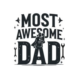 quote dad awesome SVG PNG design with bold lettering