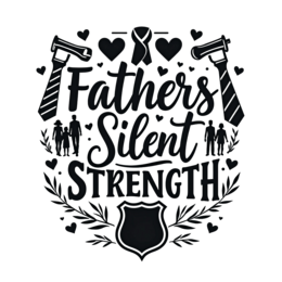 fathers silent strength SVG PNG design with bold lettering