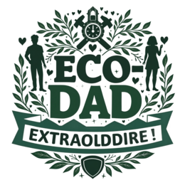 father love SVG PNG design with bold lettering, green floral elements