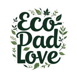 ecopad love SVG PNG design with hand-drawn style, bold lettering, green floral elements