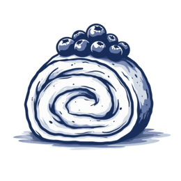 roll bluerries SVG PNG design