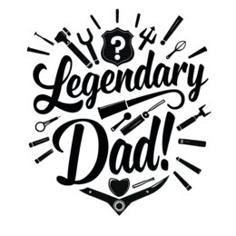 father'sday legendary dad SVG PNG design with bold lettering